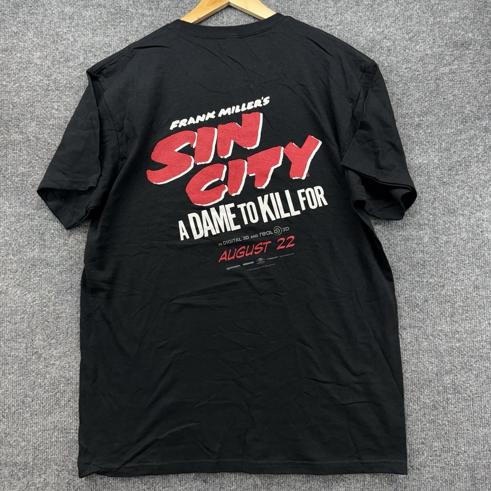 Sin City A Dame To Kill‎ For Movie Promo Graphic T-Shirt  2014 Size Large